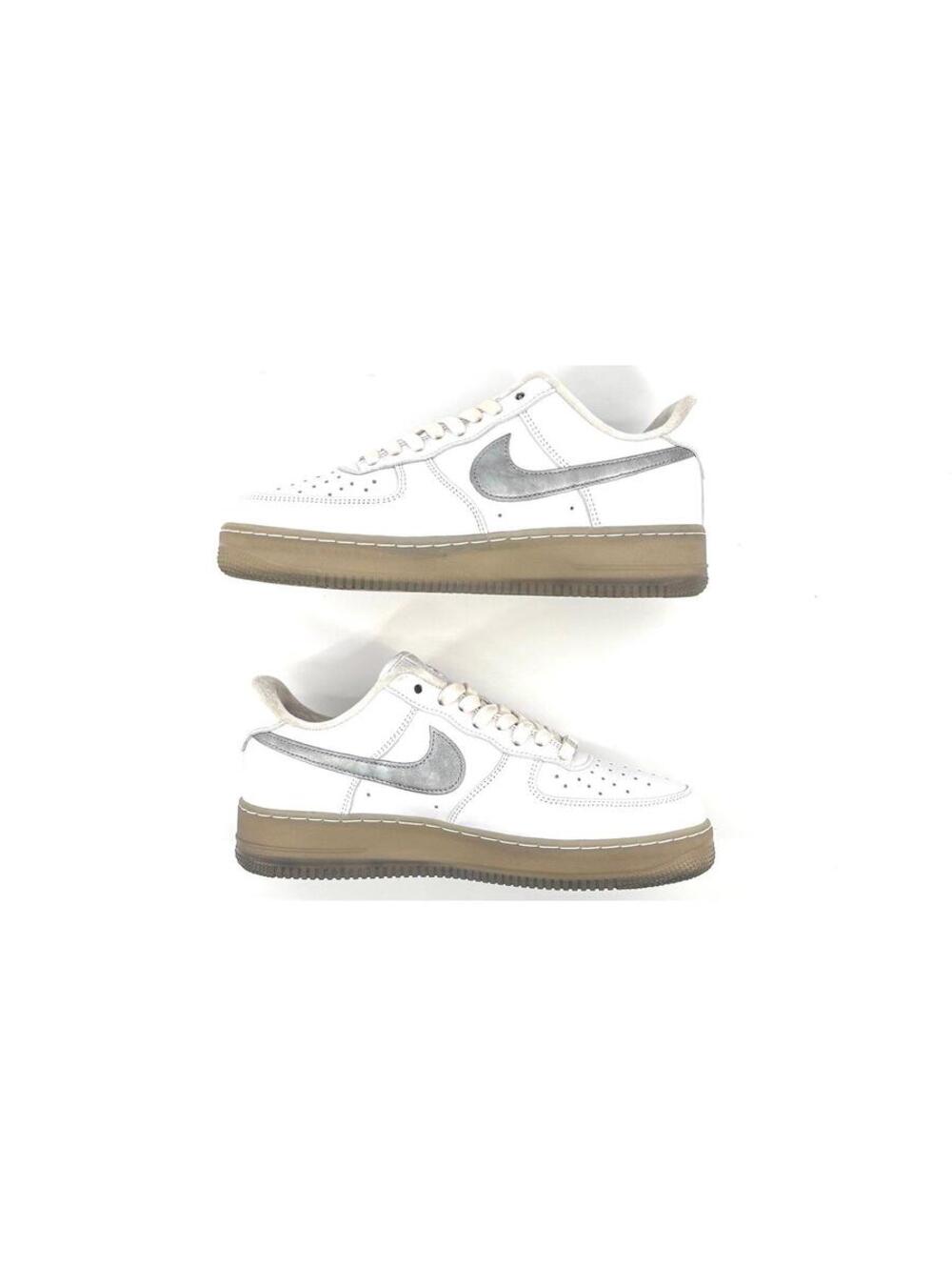 Nike Air Force 1 '07 Premium 'White Metallic Silver' - Picture 3 of 9